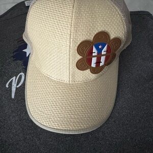 Kids Beige Cap with Patch